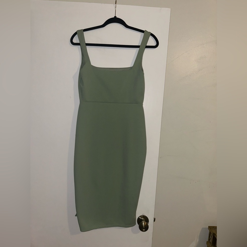 Nastygal Seagram Green Bodycon Dress. Size 8